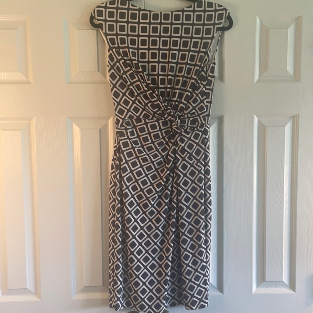 Calvin Klein, “knotted waistline” dress